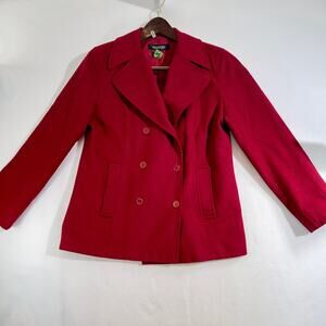 Blazer Coat Emanual Ungaro Woman 10 90% Wool 10% Cashmere 3 Button Dble Breasted